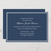 Faire-part de graduation officielle de la Marine b (Devant / Derrière)