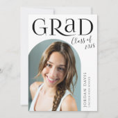 Faire-part de graduation photo Arch moderne (Devant)