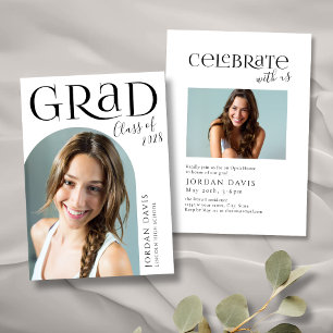 Faire-part de graduation photo Arch moderne