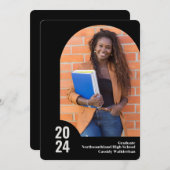 Faire-part de graduation photo Arch moderne (Devant / Derrière)