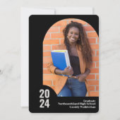 Faire-part de graduation photo Arch moderne (Devant)