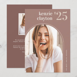 Faire-part de graduation photo Arch moderne