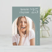 Faire-part de graduation photo Arch moderne (Debout devant)