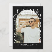 Faire-part de graduation photo Boho Arch moderne (Devant)