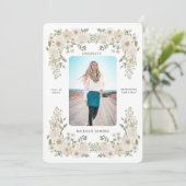 Faire-part de graduation photo de la frontière ivo (Debout devant)