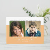 Faire-part de graduation photo des frères et soeur (Debout devant)