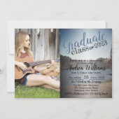Faire-part de graduation photo du lac Serene (Devant)