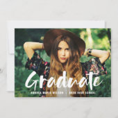 Faire-part de graduation photo du script de pincea (Devant)