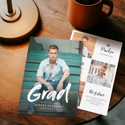 Faire-part de graduation photo du script de pincea