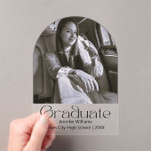 faire-part de graduation photo en noir et blanc (In situ (ordinateur de poche))