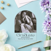 faire-part de graduation photo en noir et blanc (Insitu (Mariage))