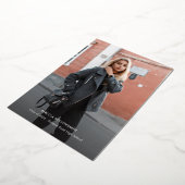 Faire-part de graduation photo moderne (Rotation)