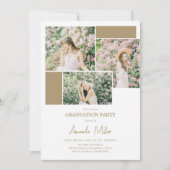 Faire-part de graduation photo moderne Invitation (Devant)