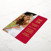 Faire-part de graduation photo moderne tendance Fo (Rotation)