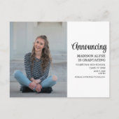 Faire-part de graduation photo personnalisée (Devant)