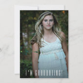 Faire-part de graduation photo tendance (Devant)