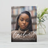 Faire-part de graduation Photoleap (Debout devant)