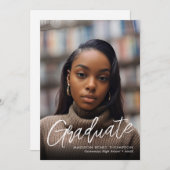 Faire-part de graduation Photoleap (Devant / Derrière)