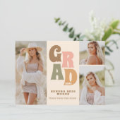 Faire-part de graduation rétrograde (Debout devant)