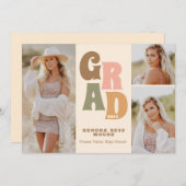 Faire-part de graduation rétrograde (Devant / Derrière)