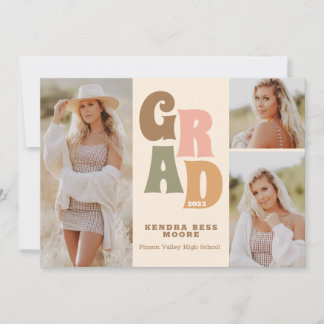 Faire-part de graduation rétrograde