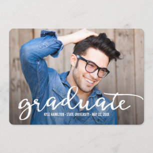 Faire-part de graduation stylish Strokes