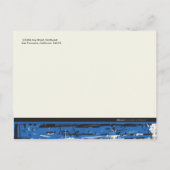 Faire-part de Graduation Trendy Grunge (bleu) (Dos)