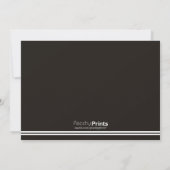 faire-part de graduation Turquoise noir et turquoi (Dos)