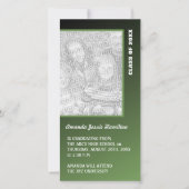 Faire-part de graduation vert foncé (Devant)