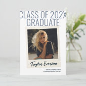 Faire-part de graduation vintage inspirée des Pola (Debout devant)