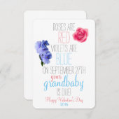 Faire-part de grossesse (Devant / Derrière)