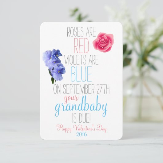 Faire-part de grossesse (Debout devant)