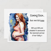 Faire-part de grossesse (Devant / Derrière)