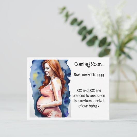 Faire-part de grossesse (Debout devant)