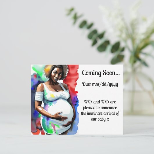 Faire-part de grossesse (Debout devant)