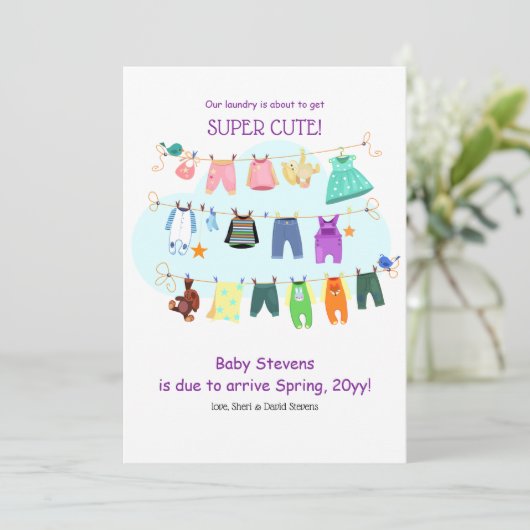 Faire-part de grossesse (Debout devant)