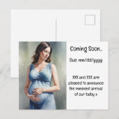 Faire-part de grossesse (Devant / Derrière)