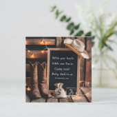 Faire-part de grossesse à l'occidentale (Debout devant)