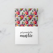 Faire-part de grossesse à soeur avec fleurs (Intérieur)