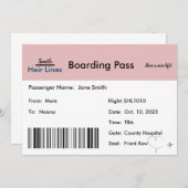 Faire-part de grossesse à thème de voyage (neutre) (Devant / Derrière)