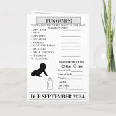 Faire-part de grossesse annonce de Baby Shower da (Dos)