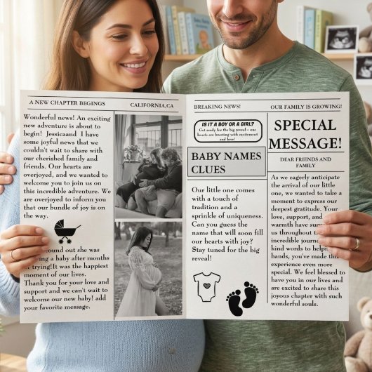 Faire-part de grossesse annonce de Baby Shower da