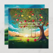 Faire-part de grossesse aquarelle (Devant / Derrière)