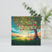 Faire-part de grossesse aquarelle (Debout devant)