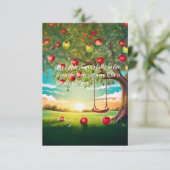 Faire-part de grossesse aquarelle (Debout devant)