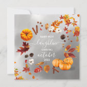 Faire-part de grossesse automnale (Devant)