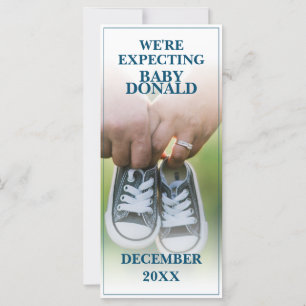Faire-part de grossesse avec chaussures pour bébés