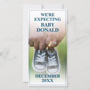 Faire-part de grossesse avec chaussures pour bébés
