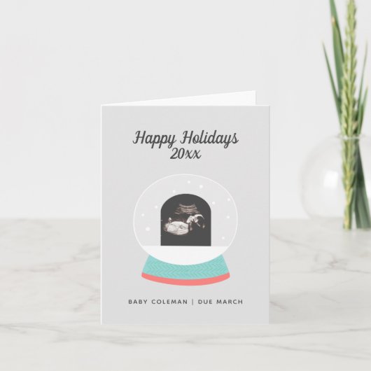 Faire-part de grossesse Bébé Sonogramme Carte de v (Devant)