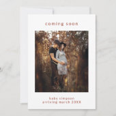 Faire-part de grossesse Bientôt Carte de vacances (Devant)